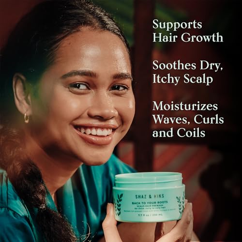 SHAZ & KIKS Essential Prewash Hair Mask for Thick Curly & Coily Hair - 7.7 Fl Oz (Pack of 1)