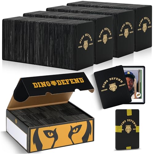 Black 510 Pack Trading Card Protectors Hard Plastic Card Sleeves for Collectibles