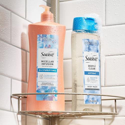 Suave Micellar Infusion 2-in-1 Shampoo & Conditioner Set - 28 Fl Oz Pack of 2