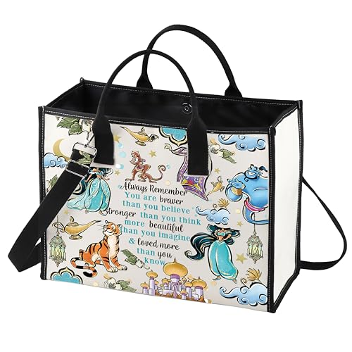 LEVLO Princess Arab Cosmetic Make Up Bag Fairy Tales Fans Gift You Are Braver Stronger Smarter Than You Think Princess Zipper Pouch Bag For Movie Fans (Always LT)