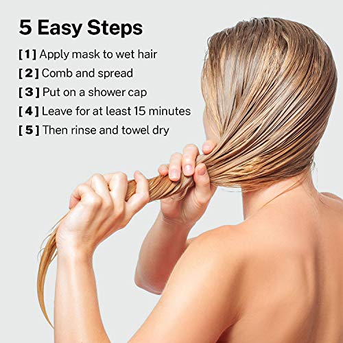 Argan Oil Enriched Keratin Hair Repair Mask - Strengthen & Restore, 8oz