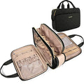 BAGSMART Medium Toiletry Bag for Women - Water-Resistant, Black