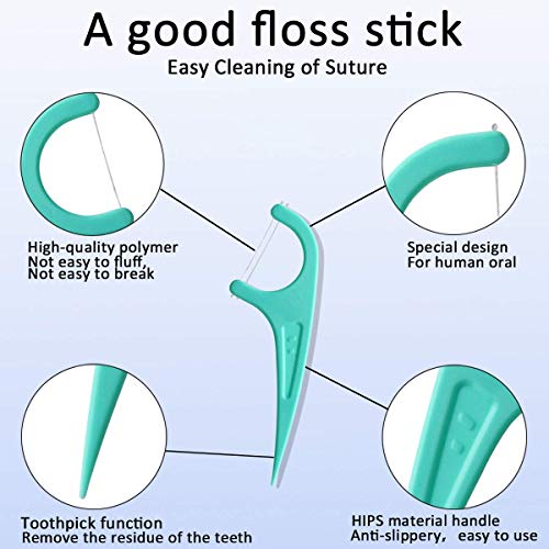 FAMILIFE Mint Dental Floss Picks 420 Count with Travel Cases – Easy to Carry