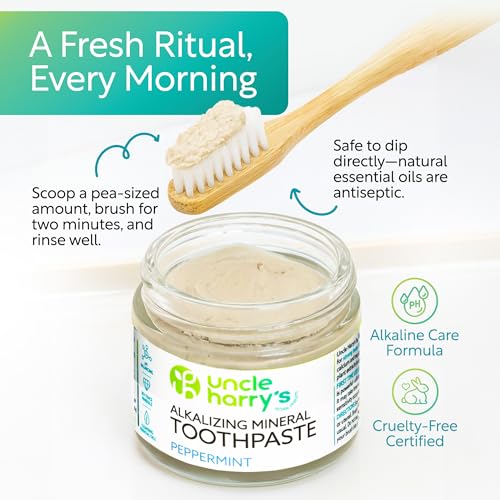 Peppermint Remineralizing Toothpaste - 3 Ounce Pack of 2, Natural Whitening & Fresh Breath