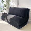 MAXYOYO Folding Floor Sofa Bed 39x91 Inch Lounger with Washable Cover Black