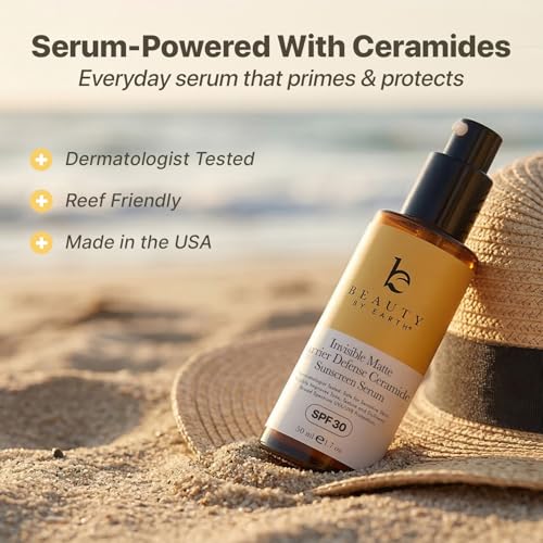 Unscented Facial Sunscreen Serum SPF 30 - Broad Spectrum, Makeup-Friendly, Water-Resistant
