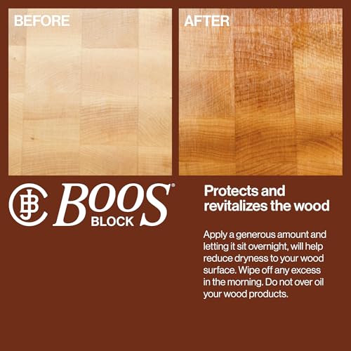 John Boos Mystery Oil 128 oz Food-Grade Mineral Oil for Wooden Cutting Boards & Utensils