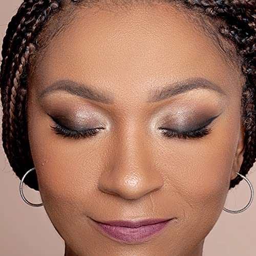 Xtreme Lashes Glideshadow Long Lasting Eyeshadow Stick Amber Glow Quad Collection, Chocolate, Mahgony, Bronze, Champagne, Lightweight Cream to Powder Makeup, No Fallout, Lash Extension Safe