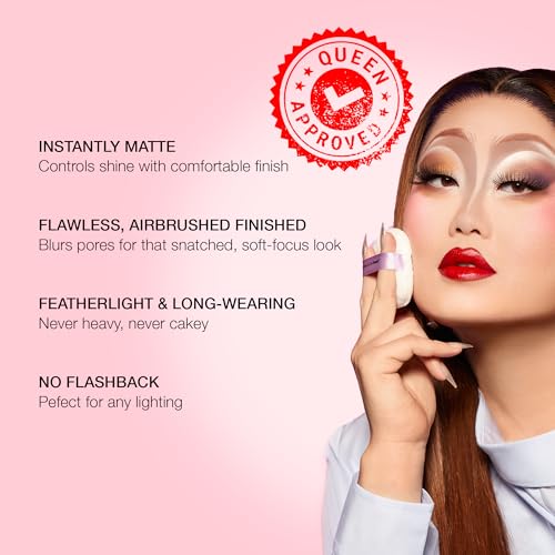 KimChiChic Beauty Giant Puff Puff Pass Set & Bake Powder - Loose Setting Powder with Rice Powder & Vitamin E, Finely Milled for All Day Wear, Translucent 80g