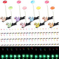 Glow Rave Hair Clips Set - 100 Colorful Mushroom & Duck Festival Hair Accessories Variation of THIS listing