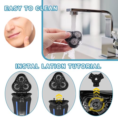 Universal Replacement Shaver Head for Remington R3-R8 Series - Hypo-Allergenic Foil