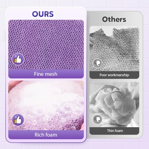 Super Soft Sunflower Suction Cup Bath Ball, 2025 Upgraded Bath Sponge Cleaning Brush Exfoliating Bath Sponge Cleaning Brush, Multi-Color Mesh Pouf Sponge Mesh Shower Ball for Women, Men Shower (B)