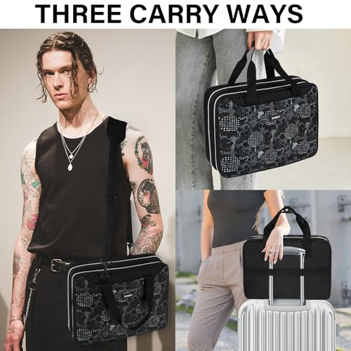 Tattoo Travel Case with Waterproof Foam Protection - Black Print, Bag Only - Variation of THIS Listing