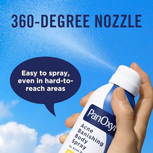 PanOxyl Acne Banishing Body Spray 6 Oz Pack of 2 - Salicylic Acid, Skin Brightening