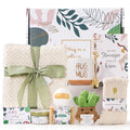 Get Well Soon Gift Basket for Women - Self Care & Relaxation Set with Blanket Candle Socks