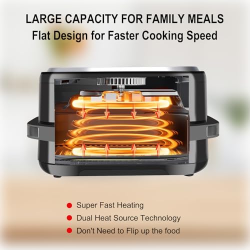 11-In-1 Air Fryer Oven with Pizza & Grill Capacity - 4.5QT, Digital Display