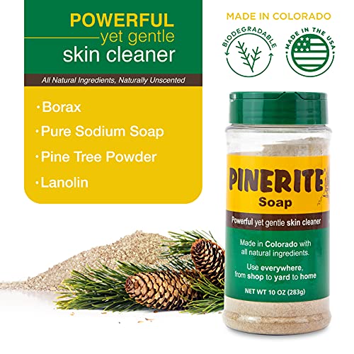 Natural Heavy Duty Hand Soap with Pine Powder - Eco-Friendly 10 oz. Pack of 2
