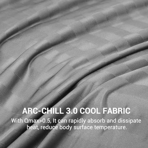 Cooling Blanket for Hot Sleepers 108x90 Dark Grey King Size Moisture-Wicking Bed Cover