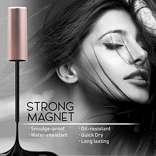 Magnetic Eyelashes With Eyeliner Kit 3D different Lengths & different Style Magnetic Eyelashes False Lashes Natural Look - No Glue Needed (5-Pairs With 2-Eyeliner)