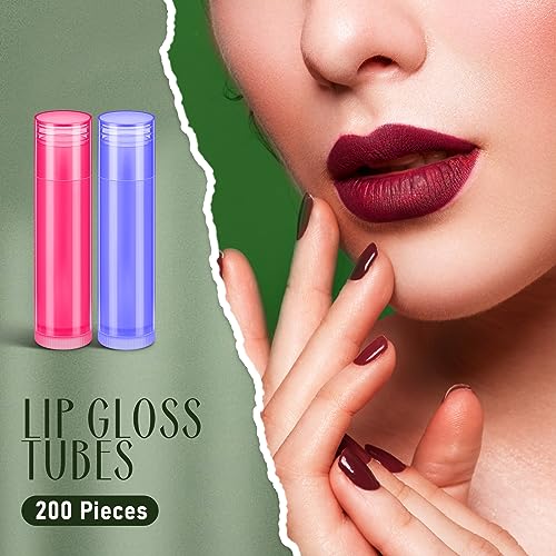 Multicolor 200 Pcs Empty Lip Balm Tubes for DIY Lipstick Making