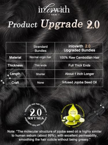 Natural Color 20 Inch Cambodian Body Wave Human Hair Bundles - Soft Silky Raw Hair