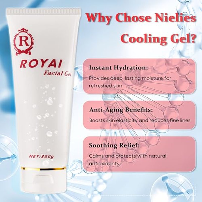 Bundle of 3 Cooling Gels+ 6 Aqua Solutions for Hydro Facial&Oxygen Machines-Conductive Gel for Laser, and Esthetician Supplies