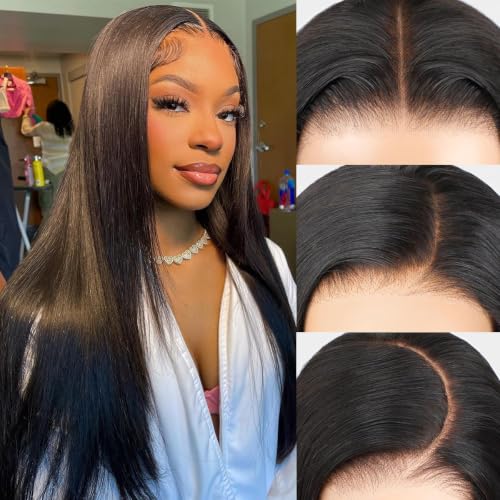 Glueless Human Hair Wigs 9x6 HD Transparent Lace Front Pre Plucked & Cut Straight