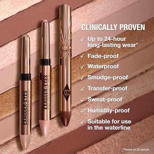 Charlotte Tilbury Exagger-Eyes Satin Diamonds Brightening Eyeshadow Stick, Long-Lasting & Waterproof