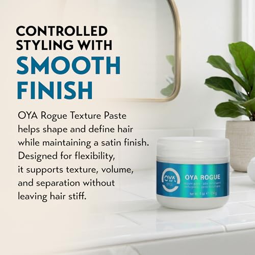 OYA Rogue Texture Paste 4 oz - Strong Hold Satin Finish Hair Styling Product - Variation of THIS listing