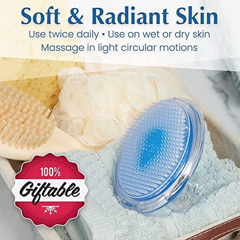 Dylonic Exfoliating Body Scrub Razor Bump Brush, Ingrown Hairs Solution Pads - After Waxing Skin Care Exfoliator for Body Shaving Irritation, Strawberry Legs, Armpit, Bikini Body Exfoliator Scrubber
