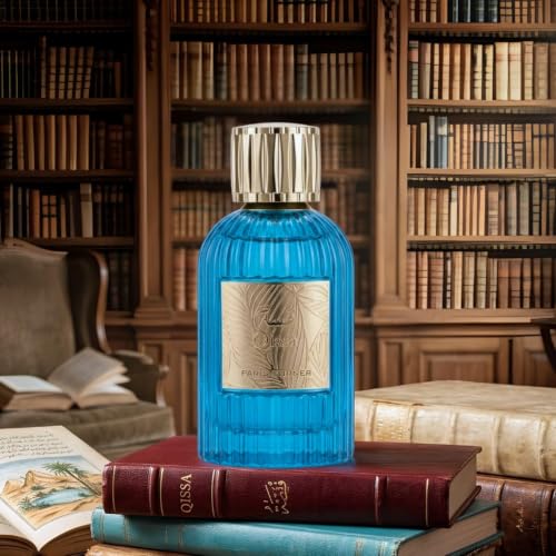 Paris Corner Qissa Blue Eau de Parfum Spray 100ml - Bold Citrus-Woody Scent