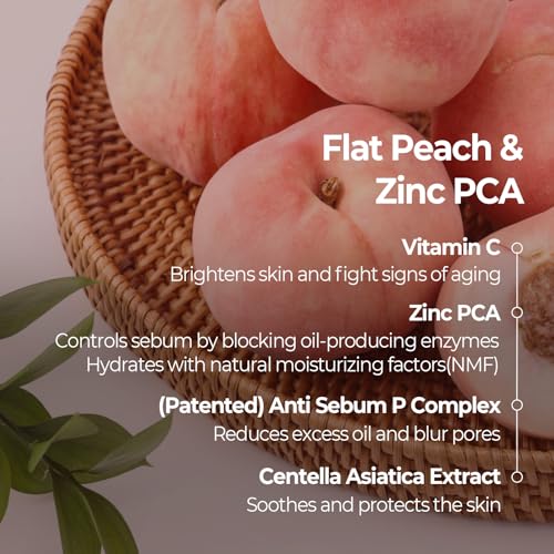 SKINFOOD Peach Matte & Pore Control Triple Set ? Oil-Control Essence, Tone-Up Cream & Zinc-PCA Peach Pads for Mattified, Hydrated, and Refreshed Skin