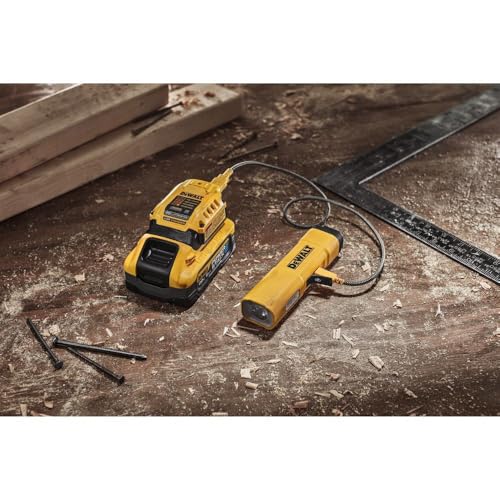 DEWALT Rechargeable LED Work Light with Magnetic Hook, USB-C, 1000 Lumens