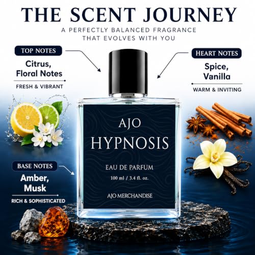 AJO Hypnosis Men’s Pheromone Cologne Eau de Parfum 100ml Long-Lasting Fragrance