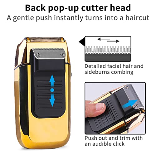 DSP 2-in-1 Bald Shaver for Men with LED Display - Gold Variation