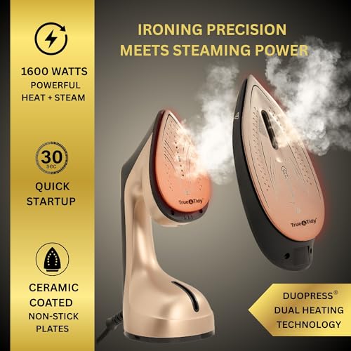 Gold 2-in-1 Iron & Garment Steamer with Detachable Soleplate - 1600W