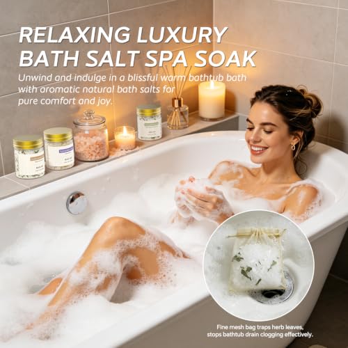 Epsom Bath Salt Gift Set for Women - Relaxing Aromatherapy with 3 Scents