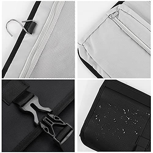 Linkidea Travel Carrying Protective Case Compatible with Dyson Airwrap Styler, Portable Hanging Curling Iron Storage Bag, Travel Bag with Hanging Hook (Black)