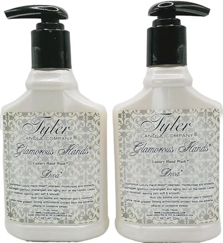Tyler Glamorous Hands Diva Luxury Hand Wash 8oz - Pack of 2, Moisturizing & Elegant