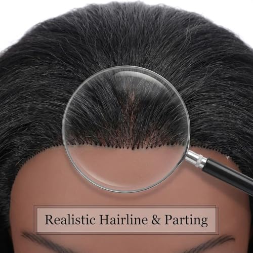 18-Inch Real Hair Mannequin Head for Hairdressing Practice & Styling - Clamp Stand Included