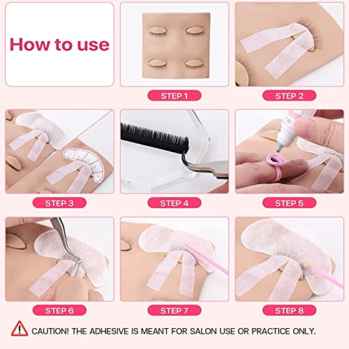 Eyelash Extension Practice Kit with Silicone Mannequin Head & Tools - Lash Training Set