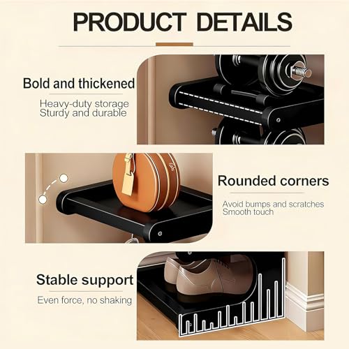 Black 7-Tier Vertical Bamboo Shoe Rack Organizer for Small Spaces