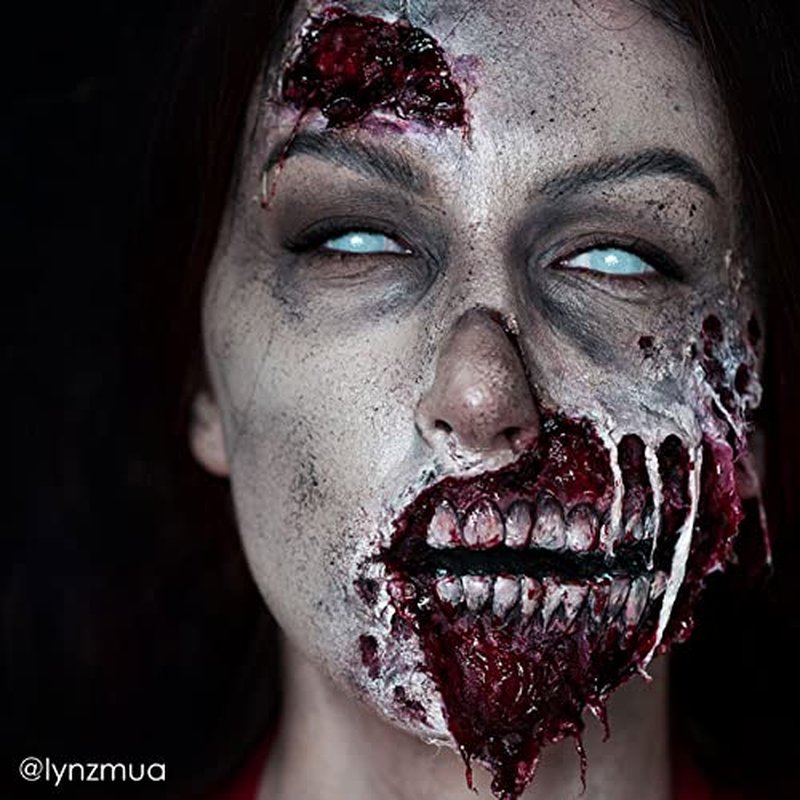 Mehron Makeup Liquid Latex | SFX Makeup | Halloween | Latex Glue for Skin | Prosthetic Glue 1 fl oz (30 ml) (Clear Flesh)