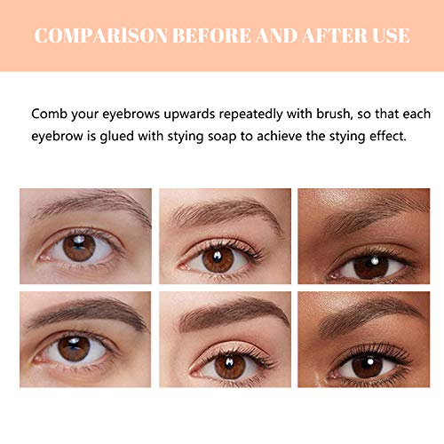 Clear Eyebrow Setting Gel,2PCS Brow Fixed Gel,Waterproof Sweat-Proof EyeBrow Gel, Long Lasting, Brows Styling Repair Liquid For Makeup