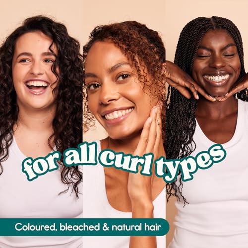 Nature Spell Curl Shampoo & Conditioner Set for Curly Hair – Rice Water & Linseed