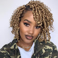 Youjare 10-Inch Pre-Looped Passion Twist Crochet Hair Extensions 27# Pack of 8
