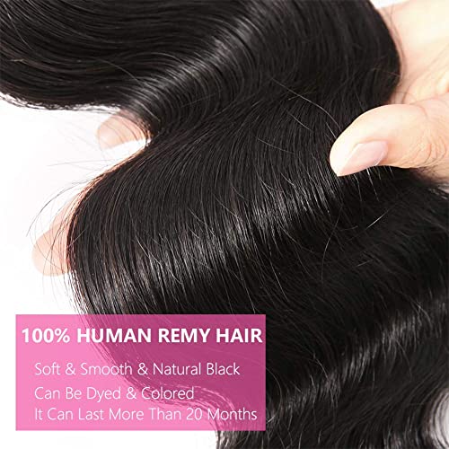 Espive 16A Raw Bundles Human Hair 100g Body Wave 10 Inch Bundles (Unprocessed Brazilian Virgin Hair)