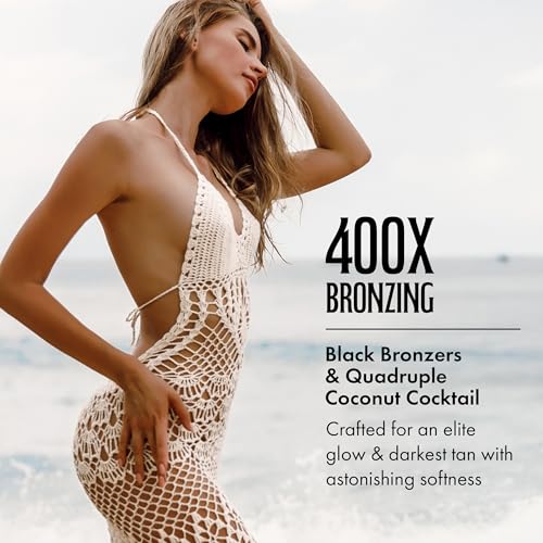 Dark Coconut Tanning Lotion with Bronzer - 13.5 Fl Oz