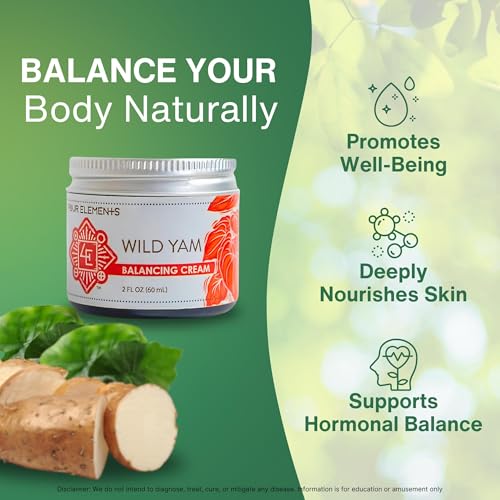 Wild Yam Balancing Cream 2oz - Organic Hormone Support for Women - Pack of 1