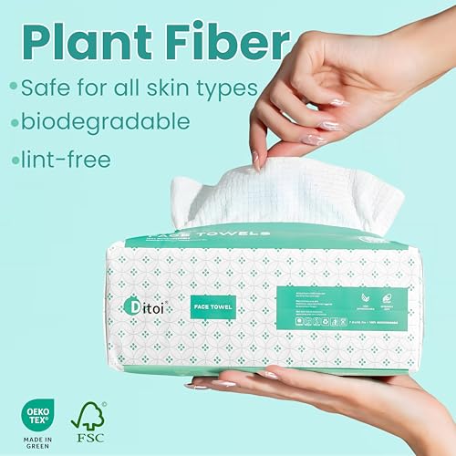 Disposable Face Towels 60 Count Pack - Ultra Soft Travel Facial Cloths